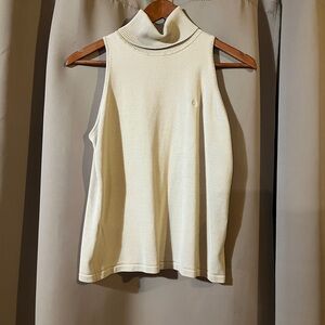Ralph Lauren sleeveless turtle necks.